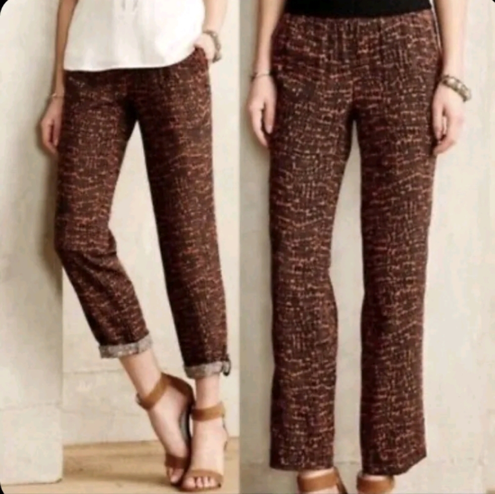 Anthropologie HEI HEI Kira Boho Adjustable Length Pants Size XS